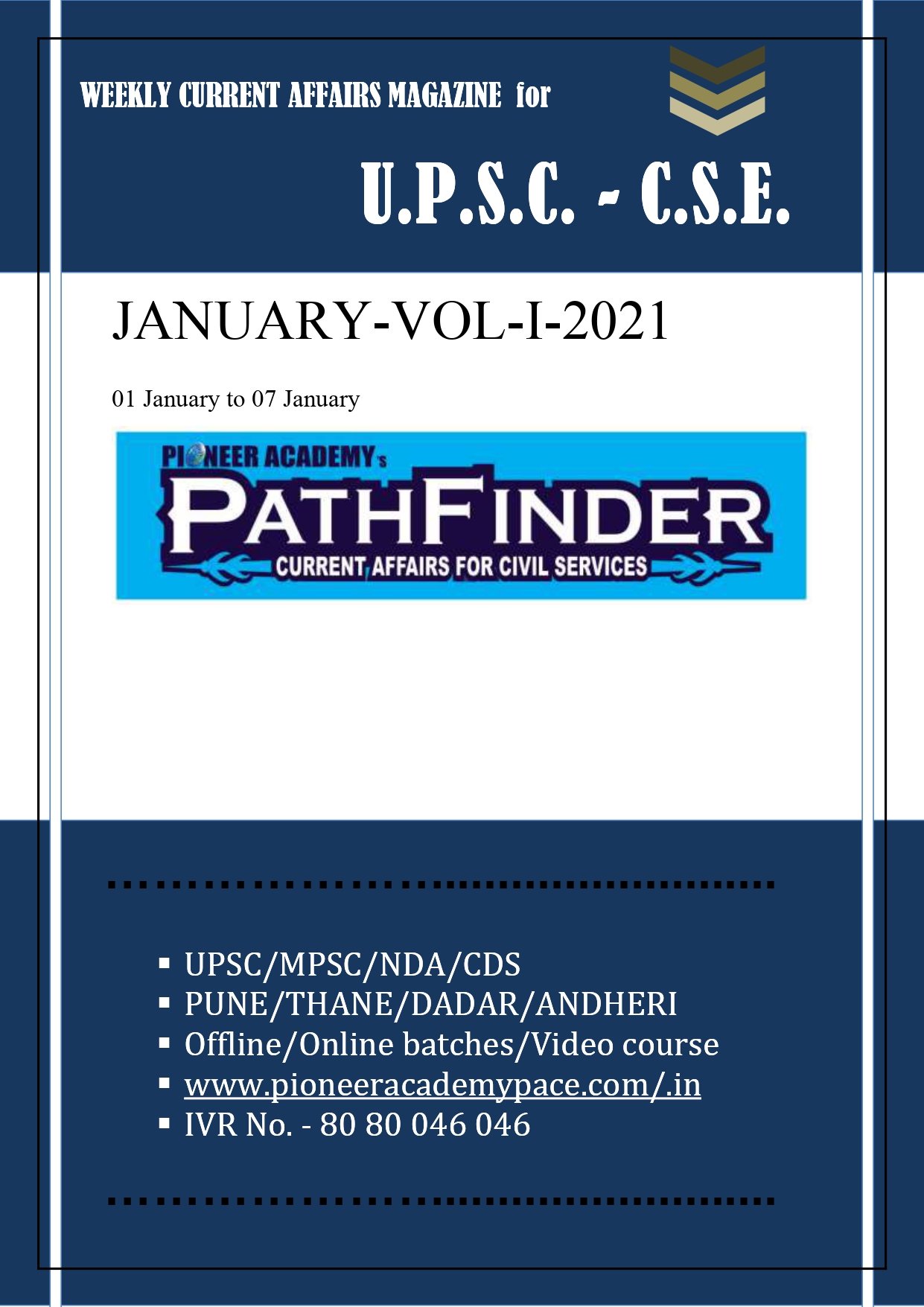 JANUARY-VOL- I- 2021